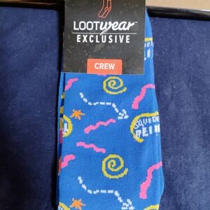 80'S TV SAVED BY THE BELL SOCKS LOOTWEAR